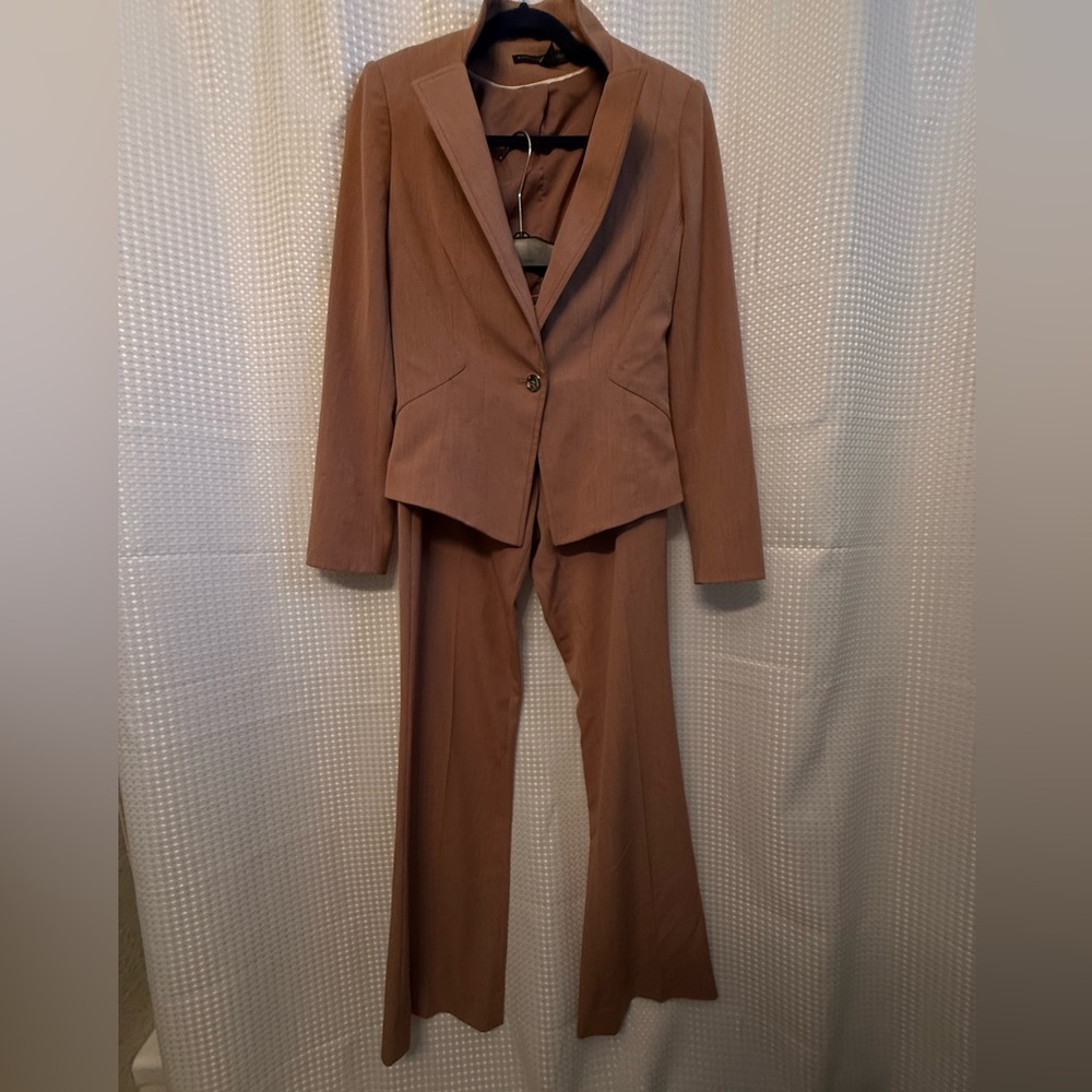 Tan Brown Women's White House/Black Market Pantsuit